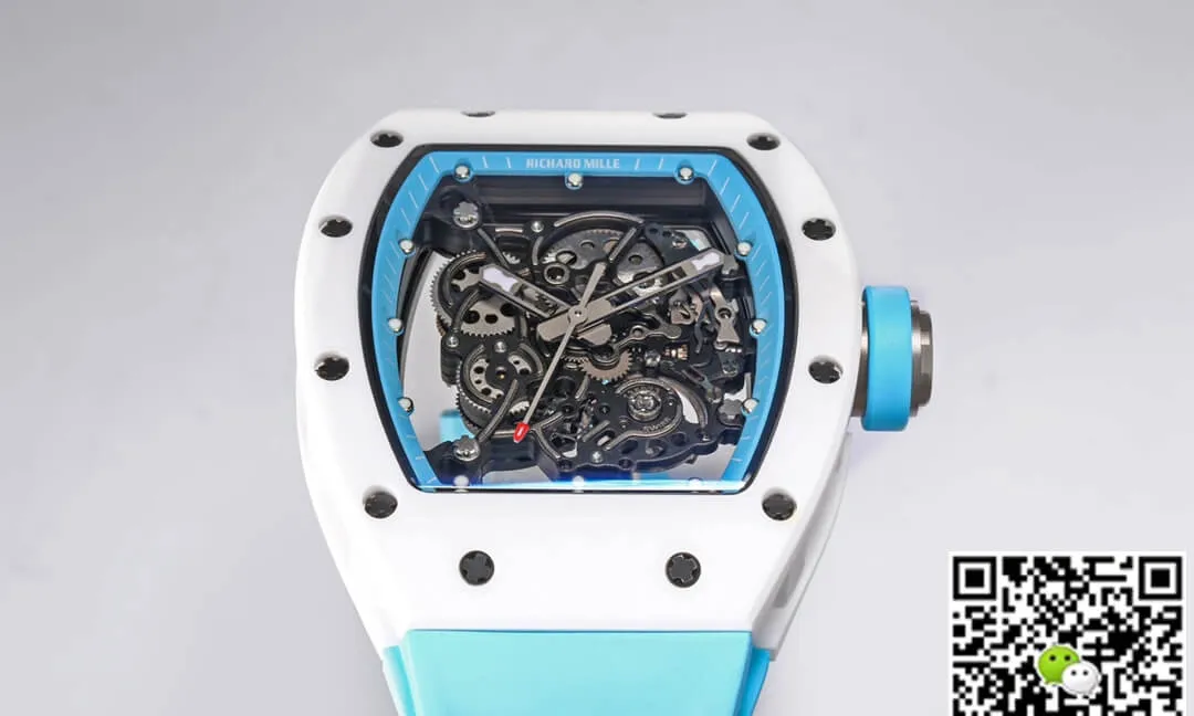 Richard Mille RM-055 BBR Factory 1:1 Best Edition Replica Watch Blue Strap