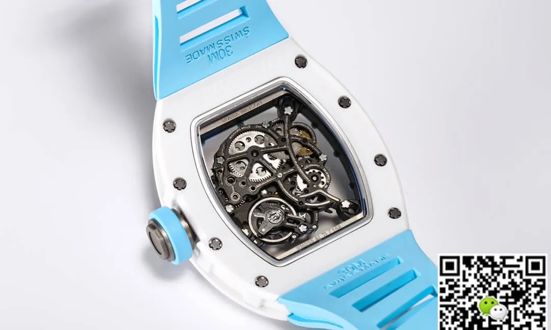 Richard Mille RM-055 BBR Factory 1:1 Best Edition Replica Watch Blue Strap