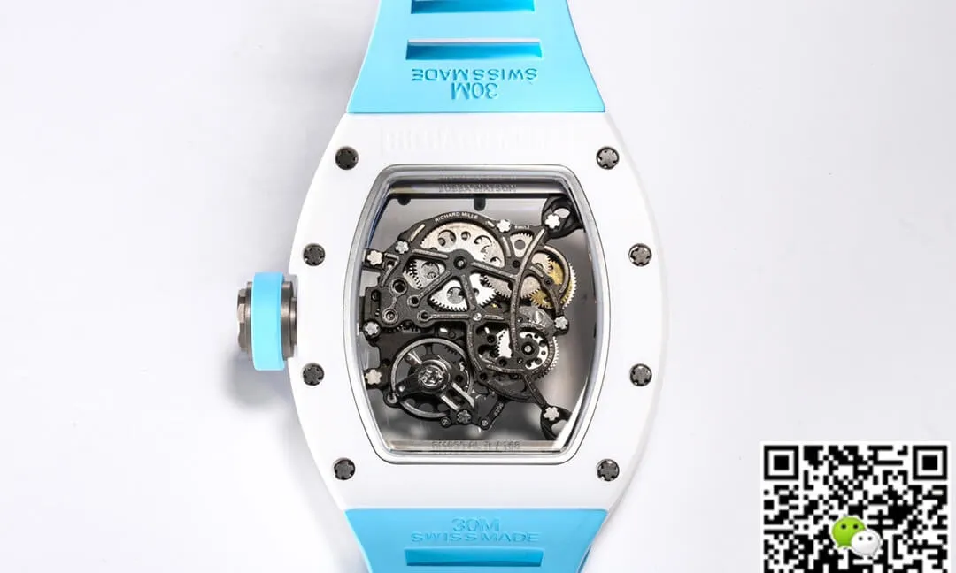 Richard Mille RM-055 BBR Factory 1:1 Best Edition Replica Watch Blue Strap