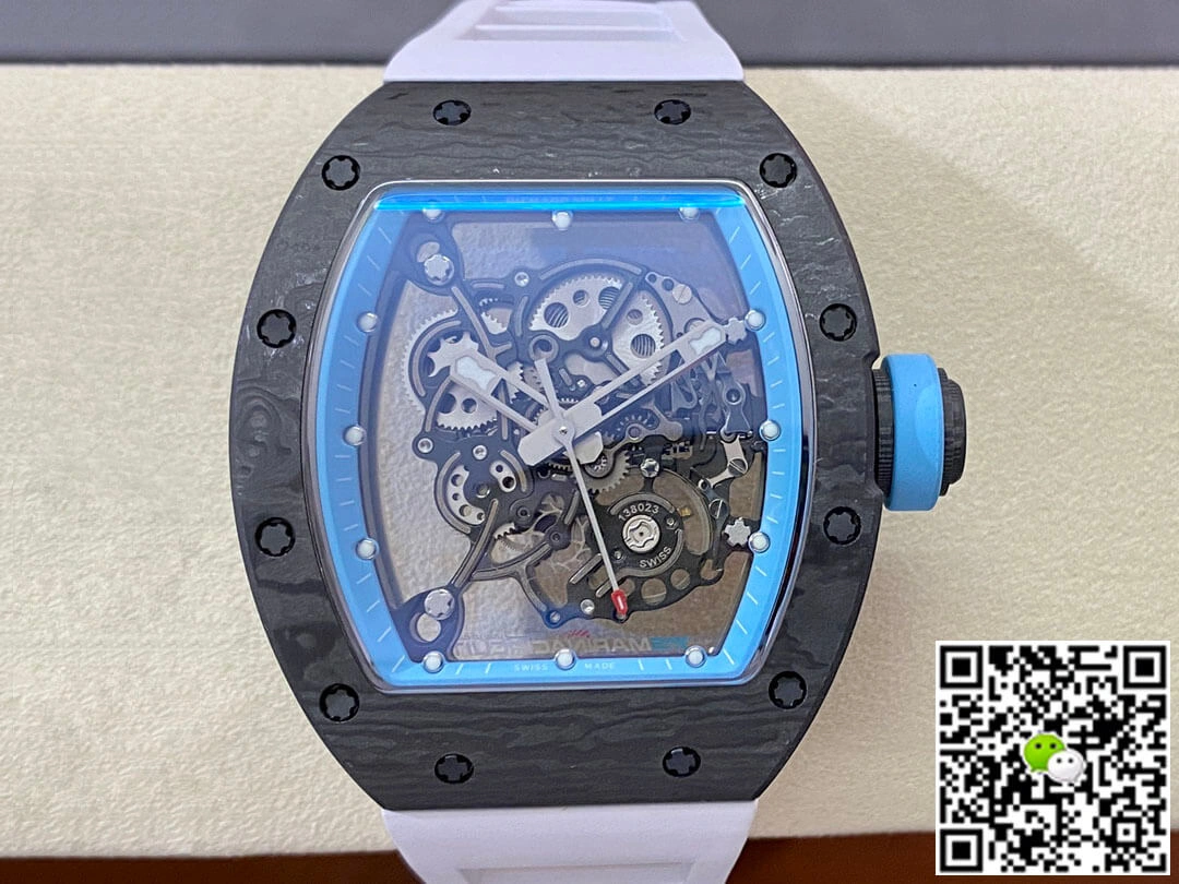 Richard Mille RM-055 BBR Factory 1:1 Best Edition Replica Watch Carbon Fiber Case