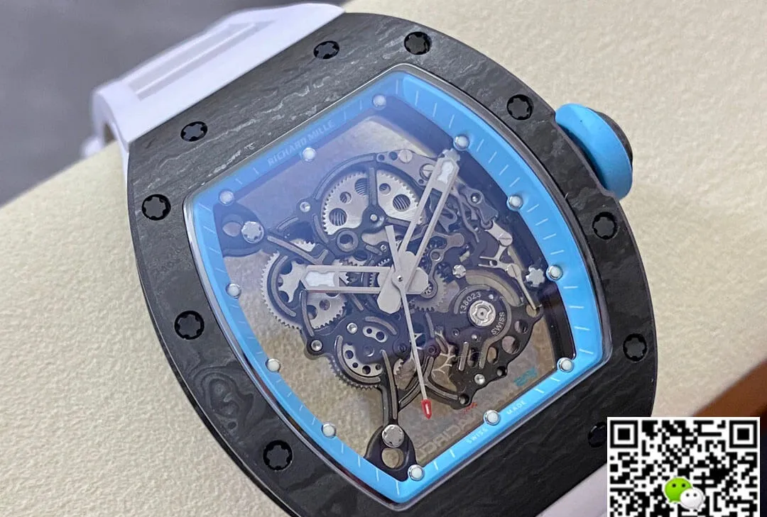 Richard Mille RM-055 BBR Factory 1:1 Best Edition Replica Watch Carbon Fiber Case