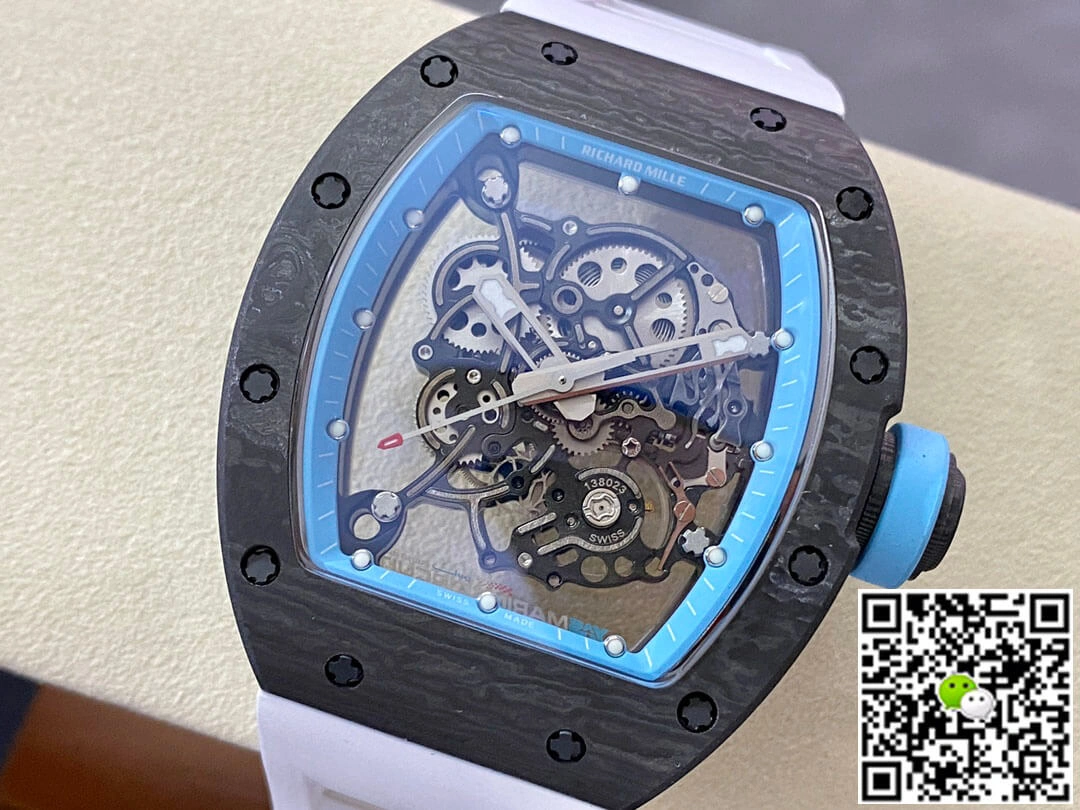 Richard Mille RM-055 BBR Factory 1:1 Best Edition Replica Watch Carbon Fiber Case