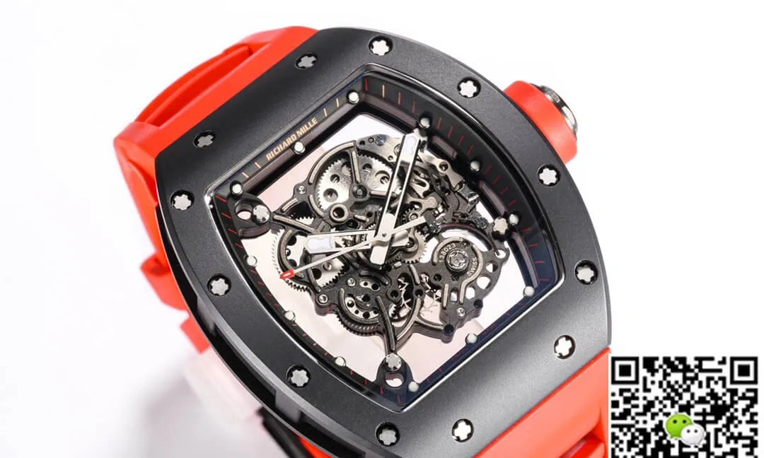 Richard Mille RM-055 BBR Factory 1:1 Best Edition Replica Watch Ceramic Case