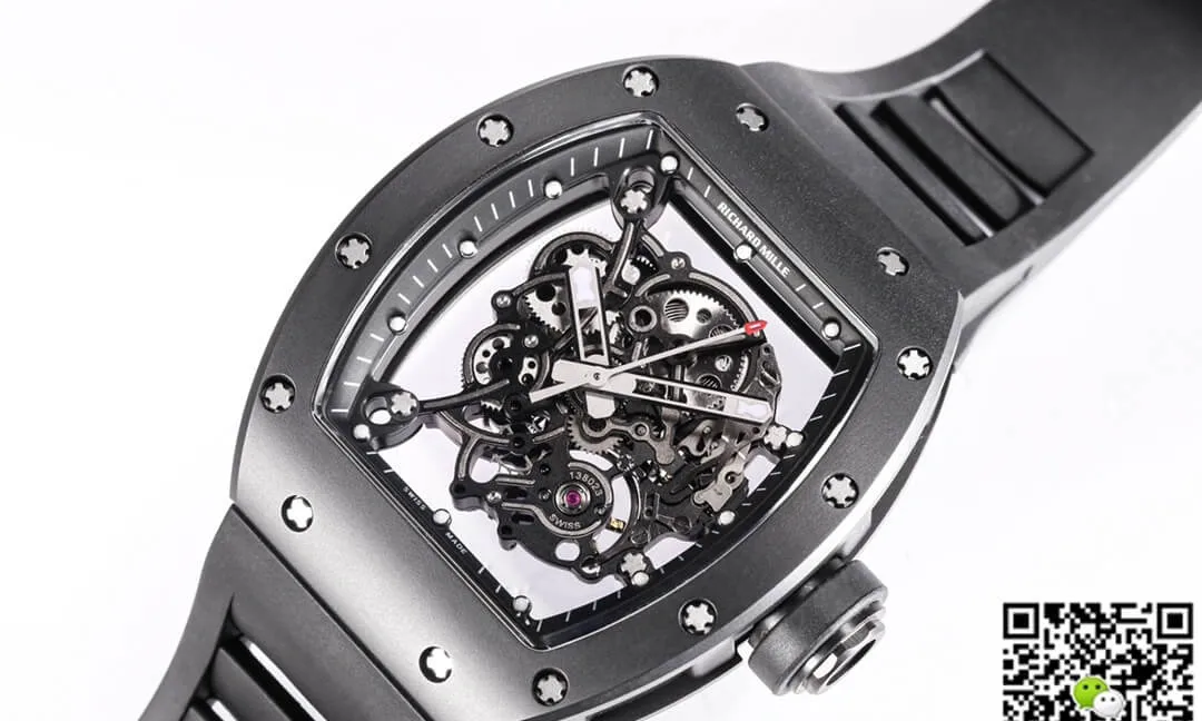 Richard Mille RM-055 BBR Factory 1:1 Best Edition Replica Watch Ceramic Dial