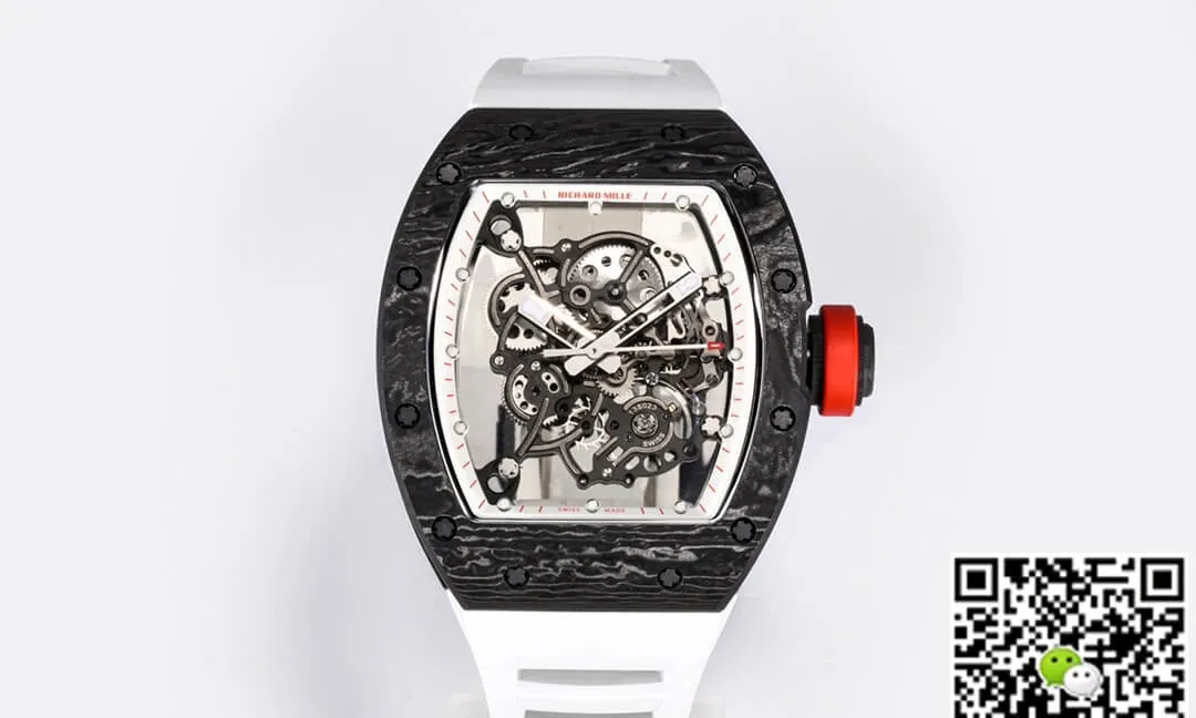 Richard Mille RM-055 BBR Factory 1:1 Best Edition Replica Watch Rubber Strap