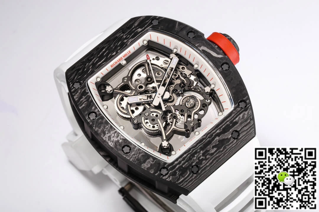 Richard Mille RM-055 BBR Factory 1:1 Best Edition Replica Watch Rubber Strap