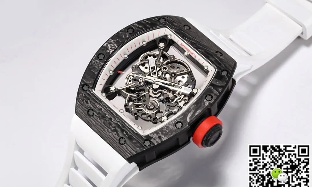 Richard Mille RM-055 BBR Factory 1:1 Best Edition Replica Watch Rubber Strap