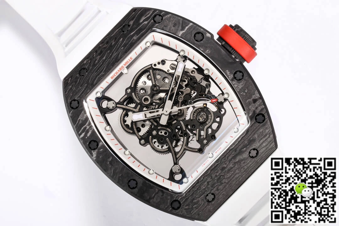 Richard Mille RM-055 BBR Factory 1:1 Best Edition Replica Watch Rubber Strap