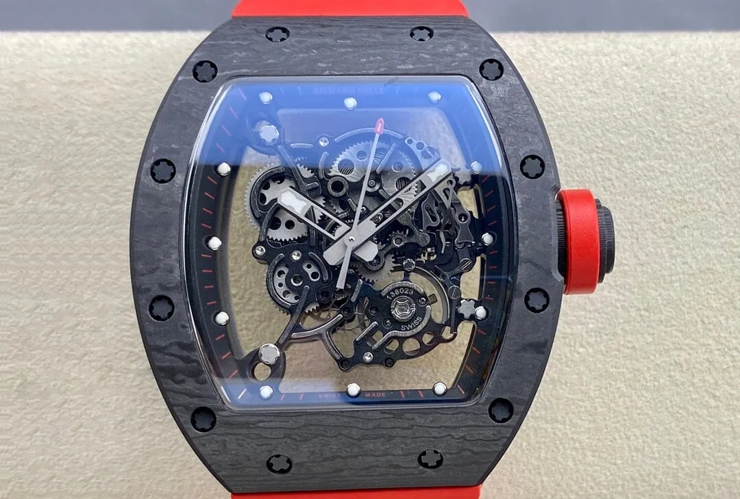 Richard Mille RM-055 BBR Factory 1:1 Best Edition Replica Watch Skeleton Dial