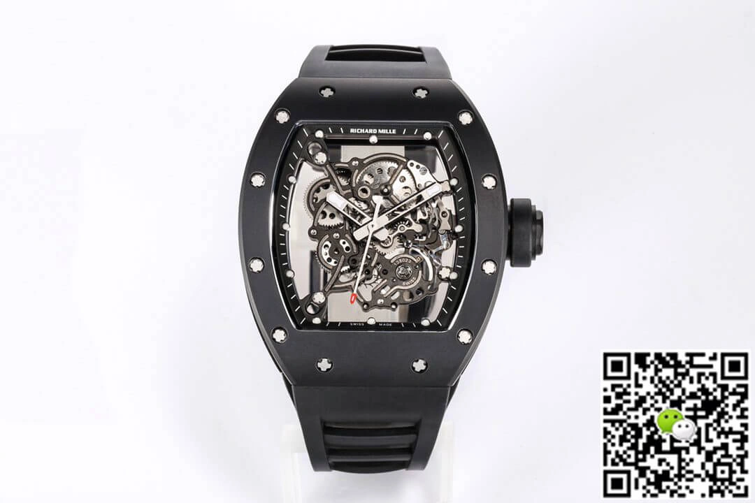 Richard Mille RM-055 BBR Factory 1:1 Best Edition Replica Watch V2 Black Case
