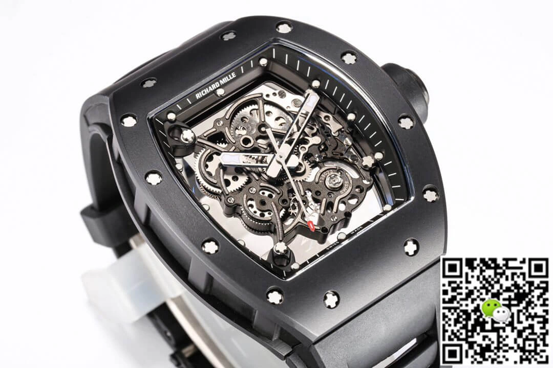 Richard Mille RM-055 BBR Factory 1:1 Best Edition Replica Watch V2 Black Case