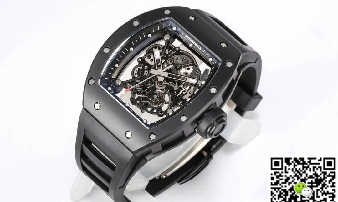 Richard Mille RM-055 BBR Factory 1:1 Best Edition Replica Watch V2 Black Case