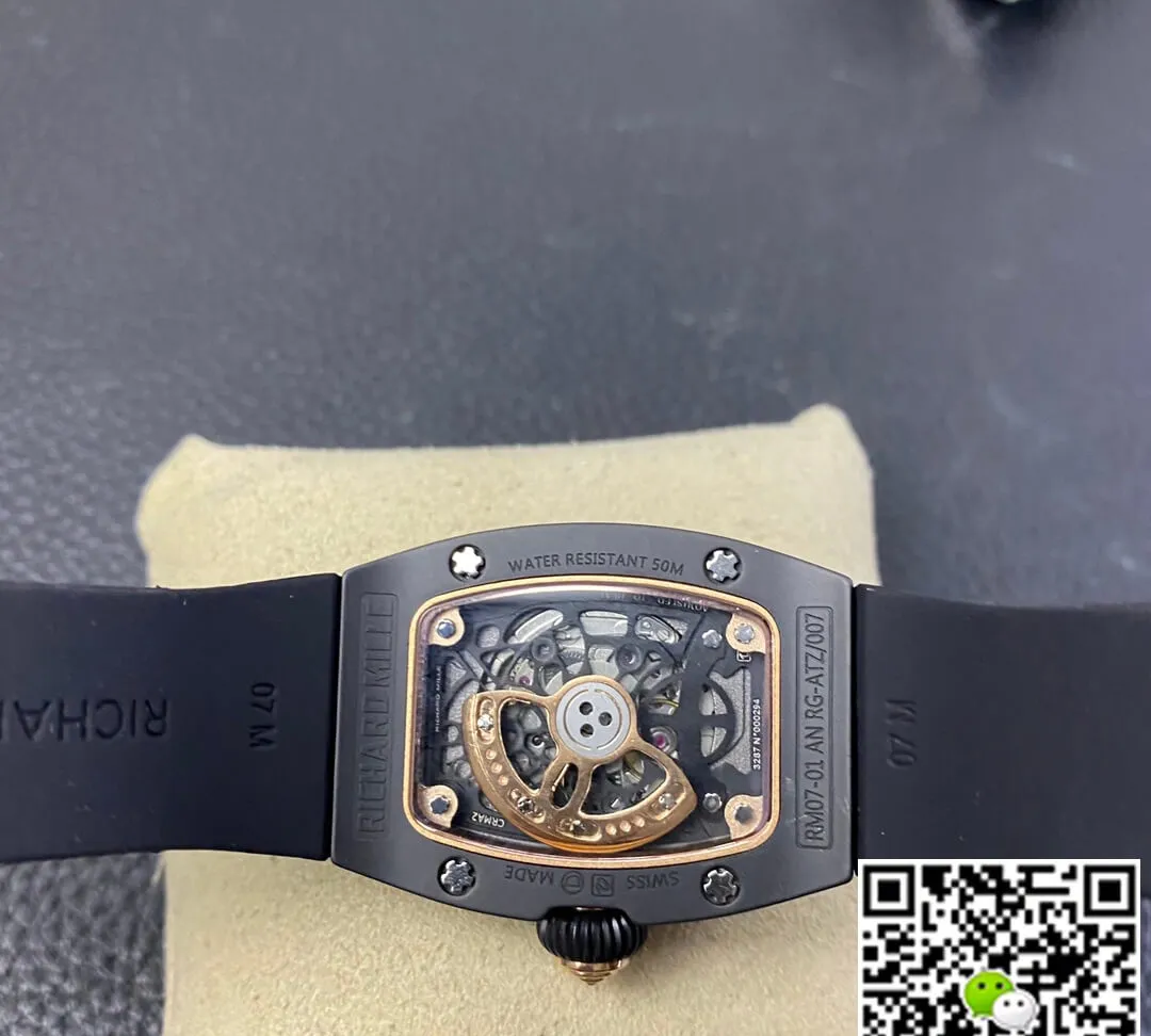 Richard Mille RM 07-01 RM Factory 1:1 Best Edition Replica Watch Rubber Strap