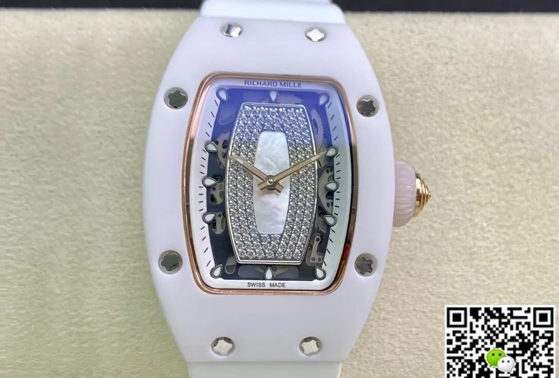Richard Mille RM 07-01 RM Factory 1:1 Best Edition Replica Watch White Strap