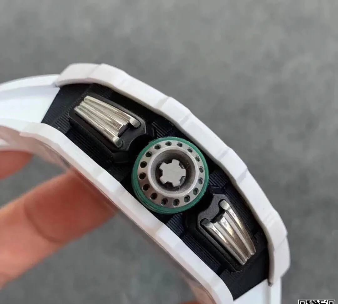 Richard Mille RM011-03 KV Factory 1:1 Best Edition Replica Watch White Strap
