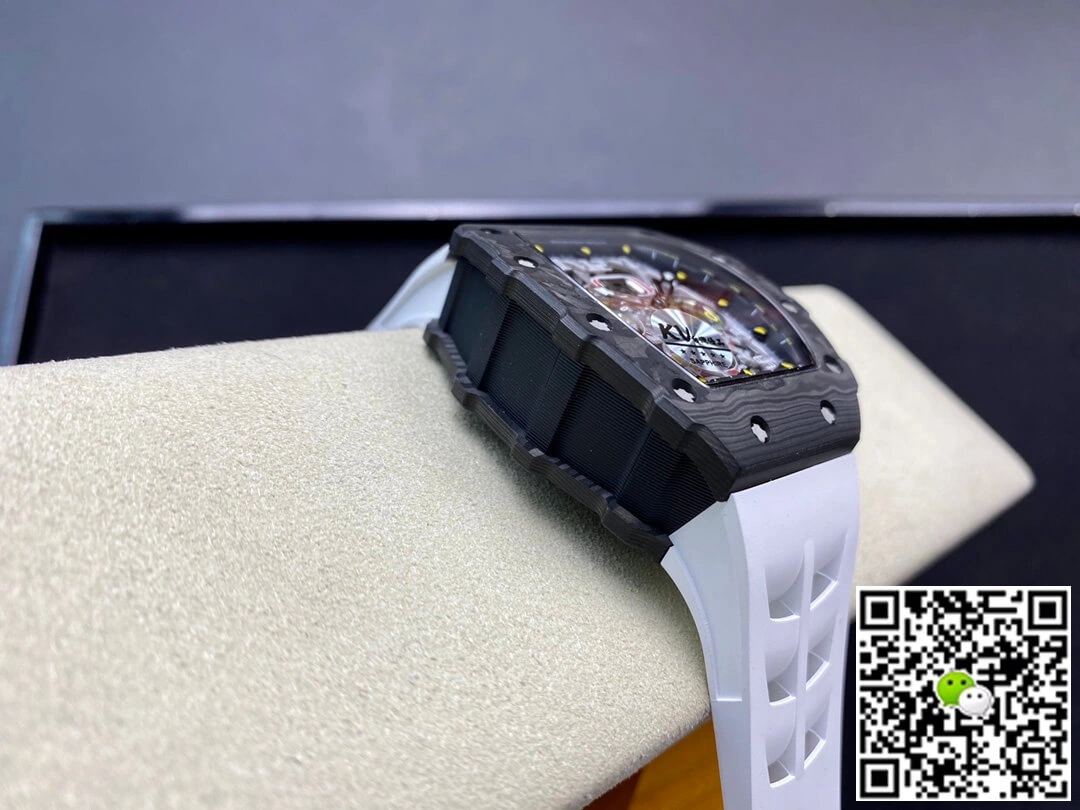 Richard Mille RM011-03 KV Factory 1:1 Best Edition Replica Watch White Strap