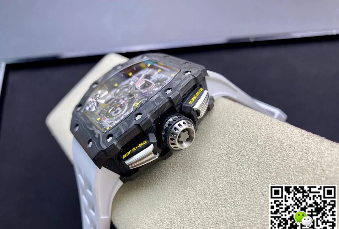 Richard Mille RM011-03 KV Factory 1:1 Best Edition Replica Watch White Strap