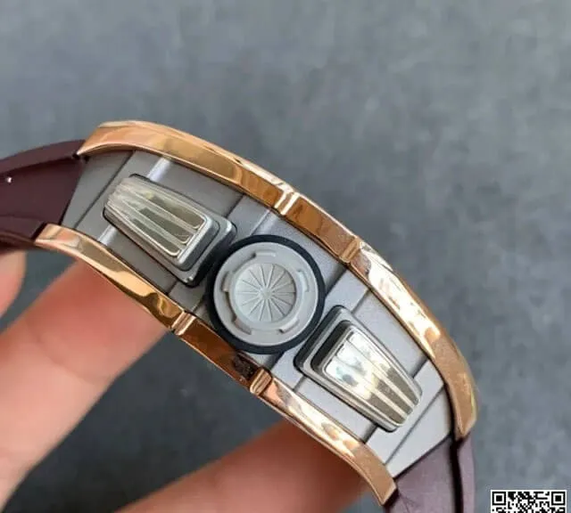 Richard Mille RM011 KV Factory 1:1 Best Edition Replica Watch Brown Strap
