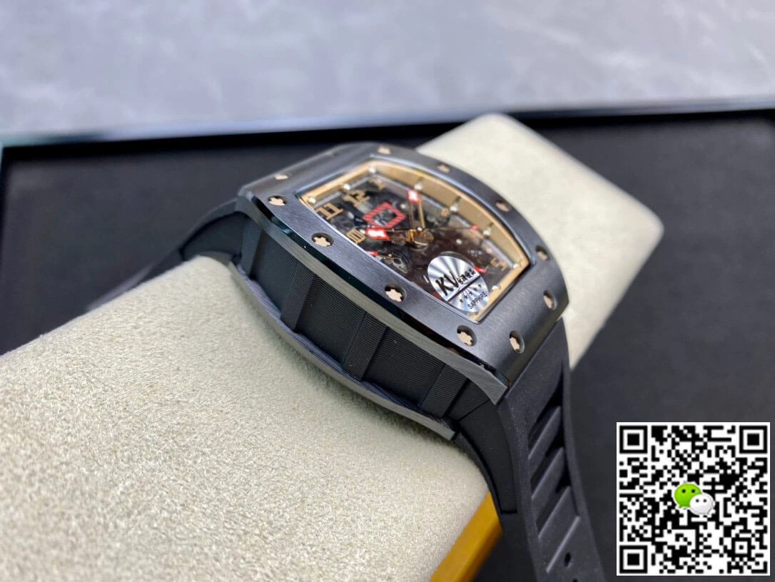 Richard Mille RM011 KV Factory 1:1 Best Edition Replica Watch Ceramic Black Case
