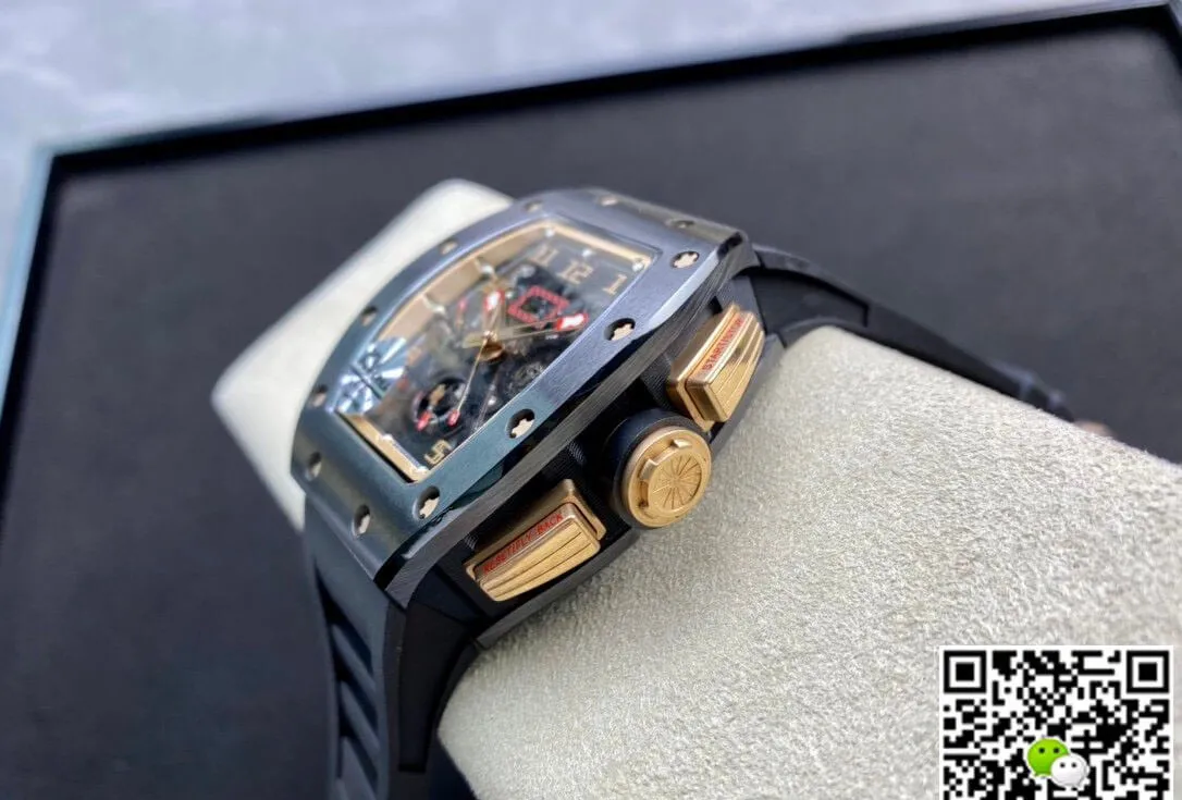 Richard Mille RM011 KV Factory 1:1 Best Edition Replica Watch Ceramic Black Case