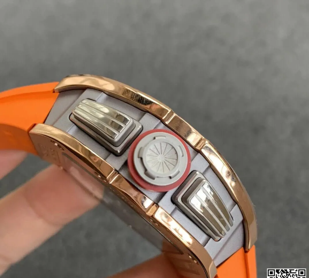 Richard Mille RM011 KV Factory 1:1 Best Edition Replica Watch Orange Strap