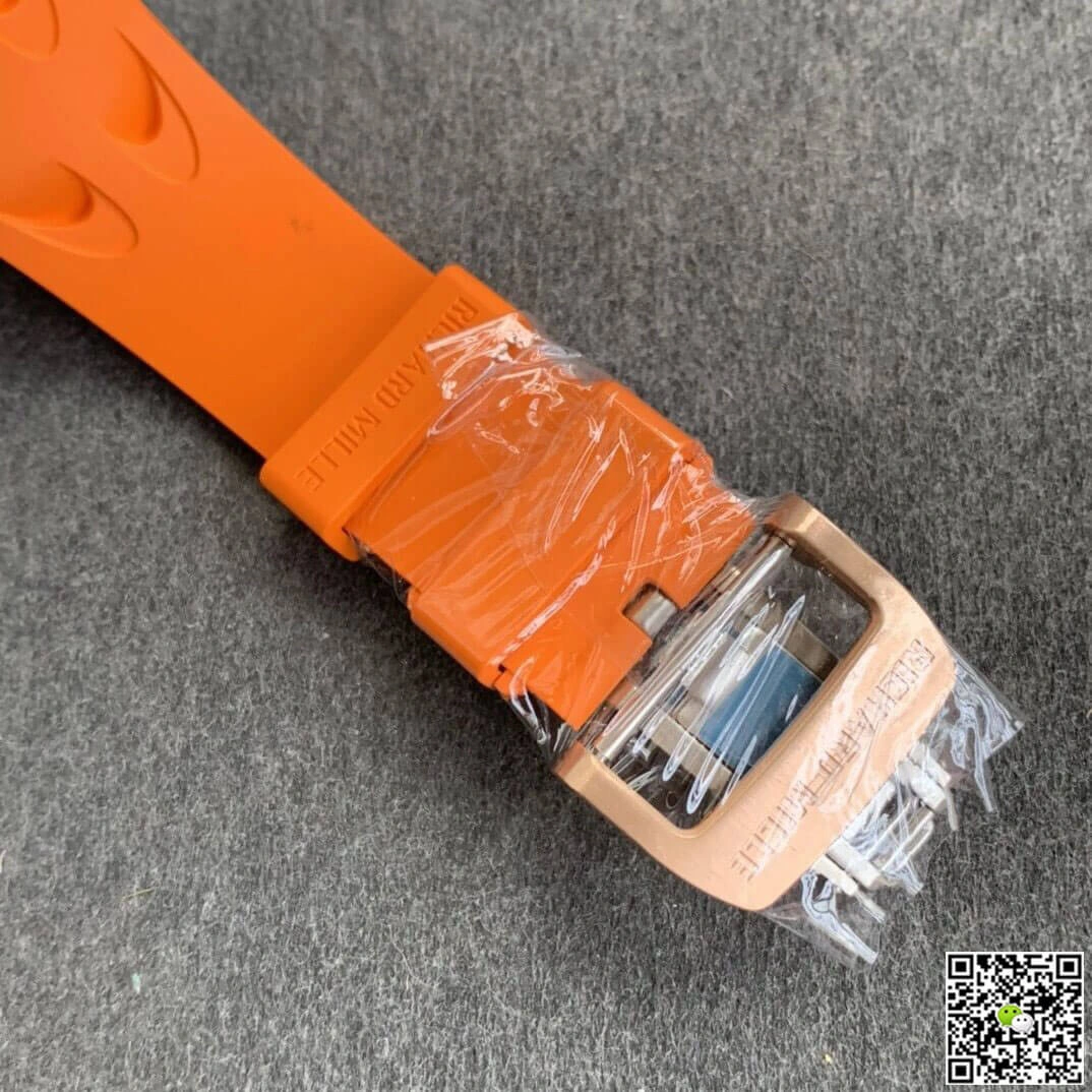 Richard Mille RM011 KV Factory 1:1 Best Edition Replica Watch Orange Strap