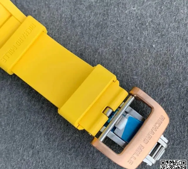 Richard Mille RM011 KV Factory 1:1 Best Edition Replica Watch Rubber Strap
