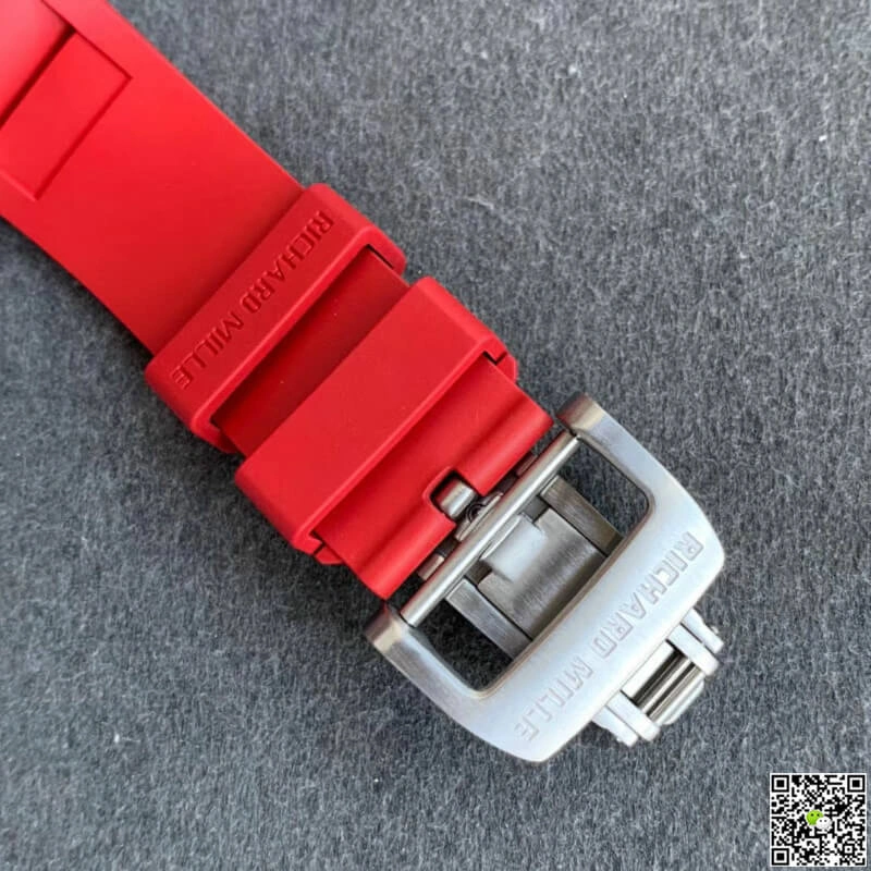 Richard Mille RM011 KV Factory 1:1 Best Edition Replica Watch Rubber Strap