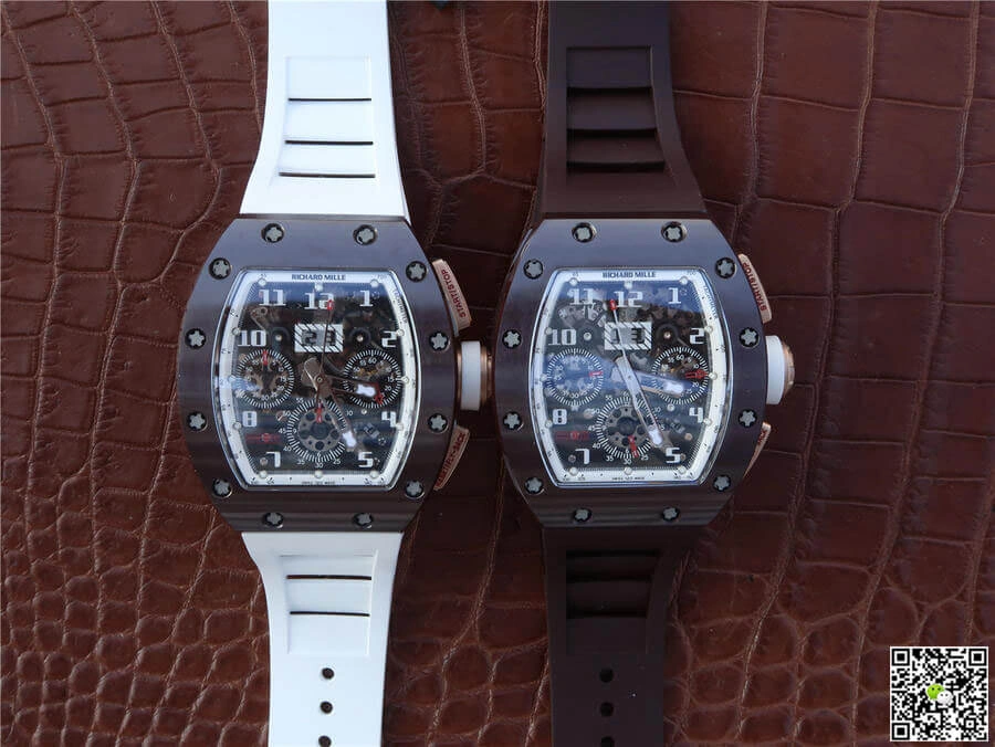 Richard Mille RM011 KV Factory 1:1 Best Edition Replica Watch White Strap