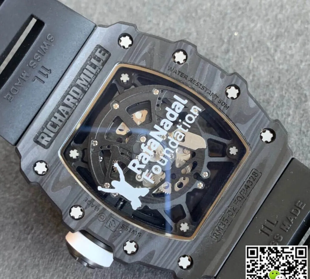 Richard Mille RM035-02 KV Factory 1:1 Best Edition Replica Watch Black Strap