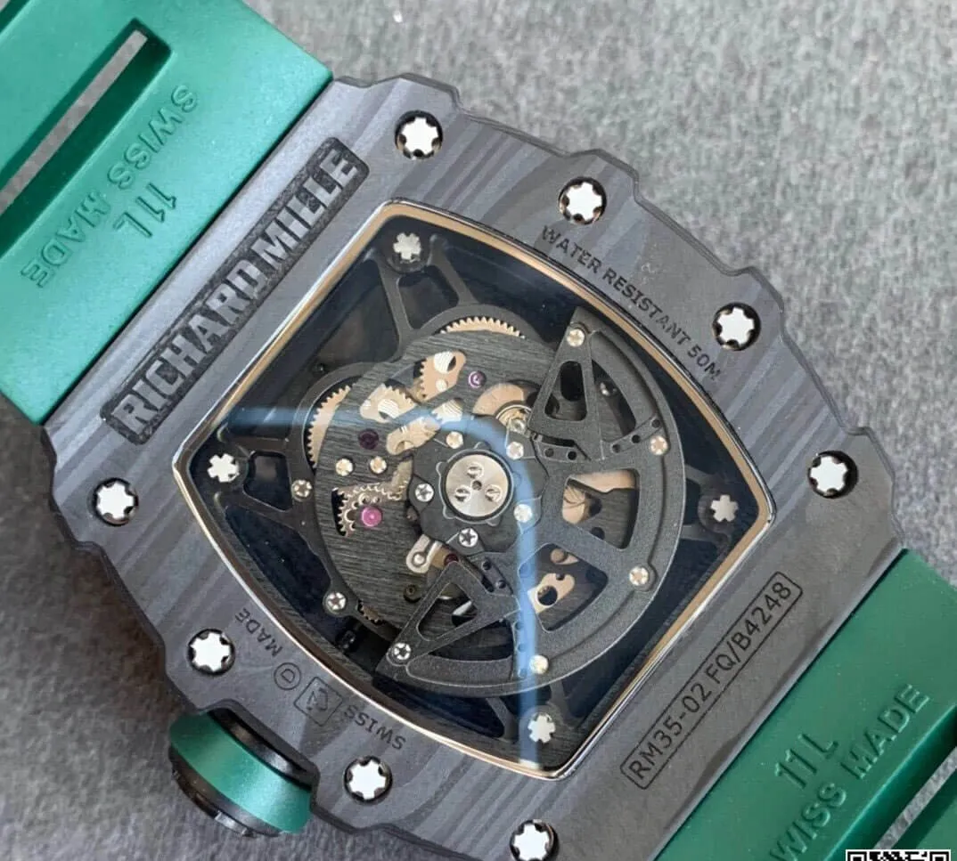Richard Mille RM035-02 KV Factory 1:1 Best Edition Replica Watch V3 Ceramic Bezel