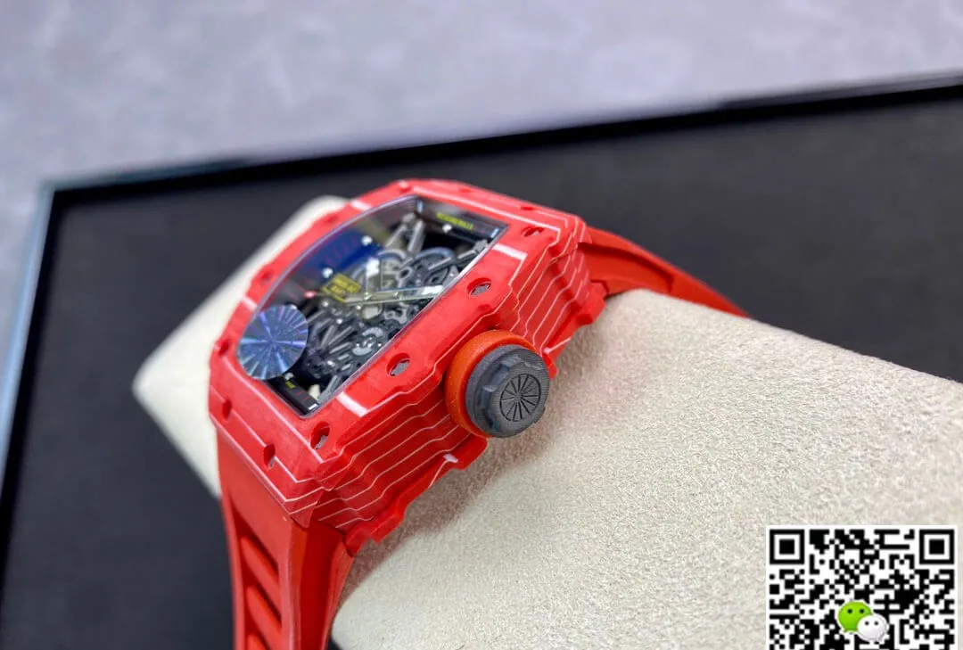 Richard Mille RM035-02 RM Factory 1:1 Best Edition Replica Watch Red Rubber Strap