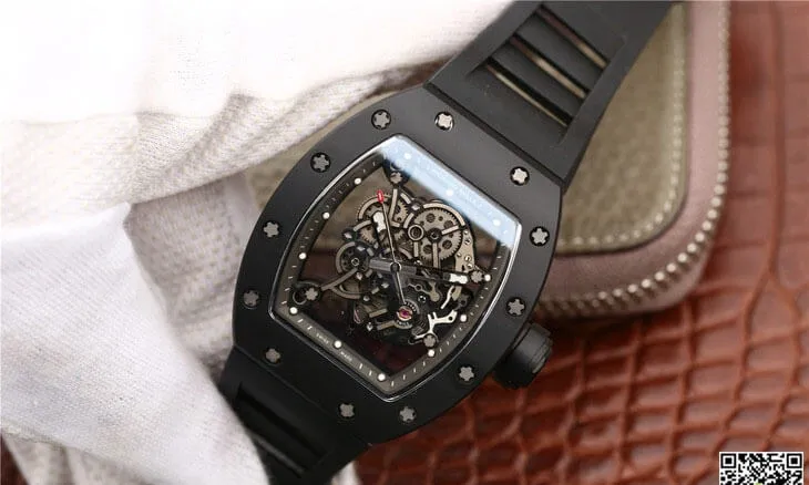 Richard Mille RM055 KV Factory 1:1 Best Edition Replica Watch Black Case
