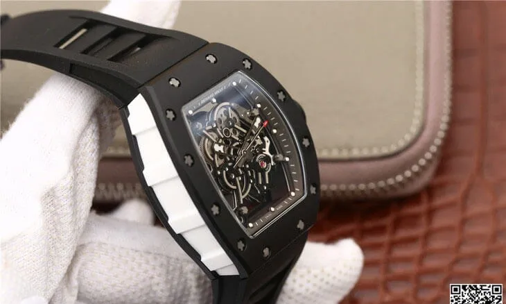 Richard Mille RM055 KV Factory 1:1 Best Edition Replica Watch Black Case