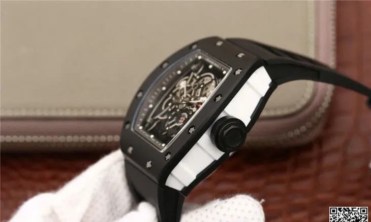 Richard Mille RM055 KV Factory 1:1 Best Edition Replica Watch Black Case