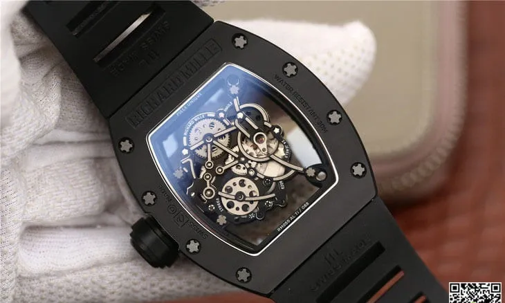 Richard Mille RM055 KV Factory 1:1 Best Edition Replica Watch Black Case