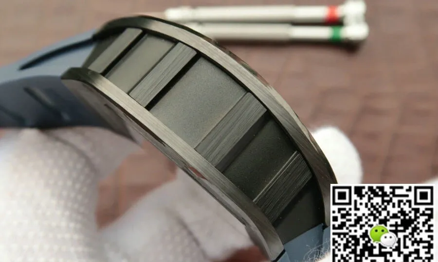 Richard Mille RM055 KV Factory 1:1 Best Edition Replica Watch Blue Rubber Strap