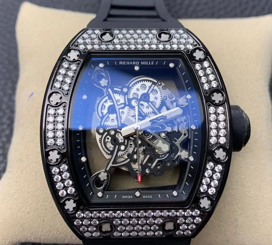 Richard Mille RM055 KV Factory 1:1 Best Edition Replica Watch Diamond Dial