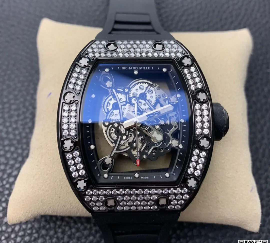 Richard Mille RM055 KV Factory 1:1 Best Edition Replica Watch Diamond Dial