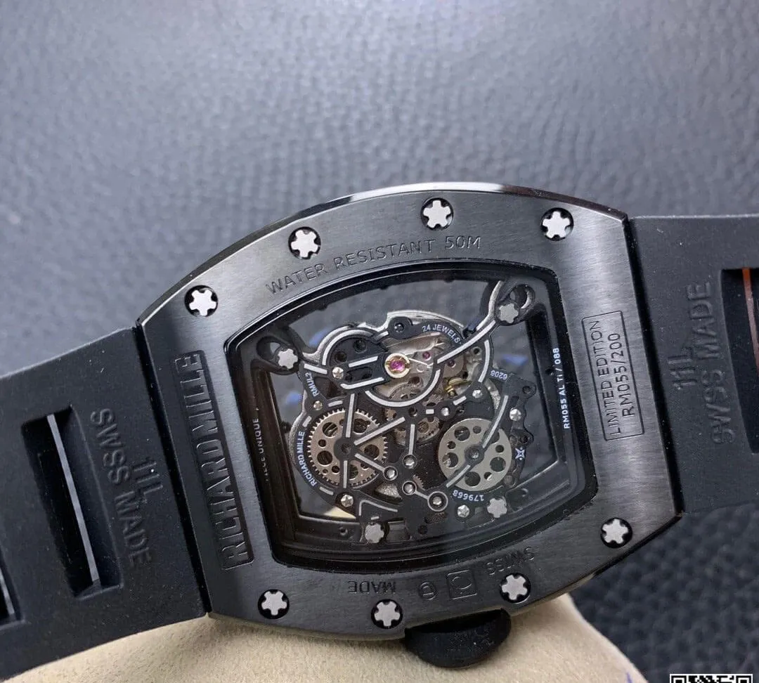 Richard Mille RM055 KV Factory 1:1 Best Edition Replica Watch Diamond Dial