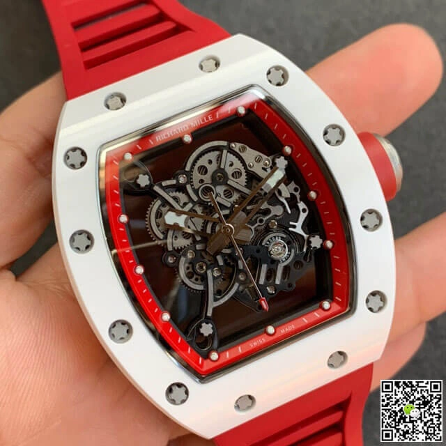 Richard Mille RM055 KV Factory 1:1 Best Edition Replica Watch V2 Ceramic Dial