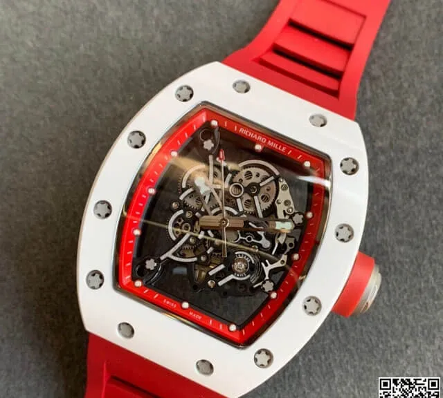 Richard Mille RM055 KV Factory 1:1 Best Edition Replica Watch V2 Ceramic Dial