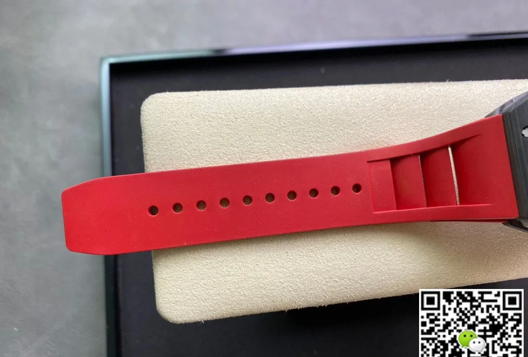 Richard Mille RM055 KV Factory 1:1 Best Edition Replica Watch V2 Red Strap