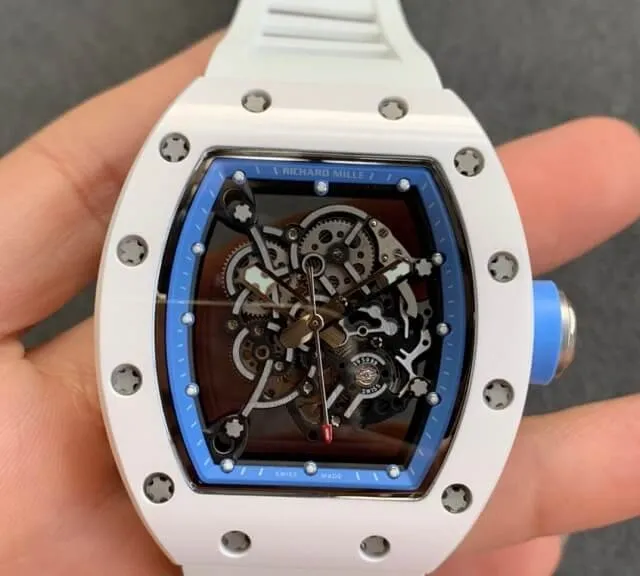 Richard Mille RM055 KV Factory 1:1 Best Edition Replica Watch V2 Rubber Strap