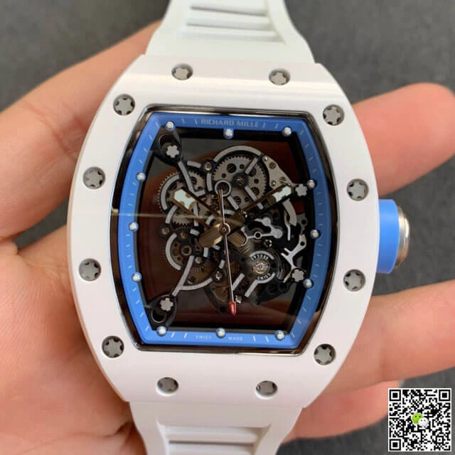 Richard Mille RM055 KV Factory 1:1 Best Edition Replica Watch V2 Rubber Strap
