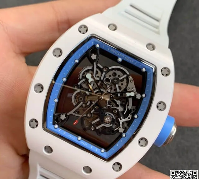 Richard Mille RM055 KV Factory 1:1 Best Edition Replica Watch V2 Rubber Strap