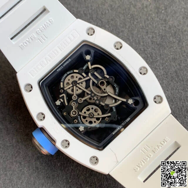 Richard Mille RM055 KV Factory 1:1 Best Edition Replica Watch V2 Rubber Strap