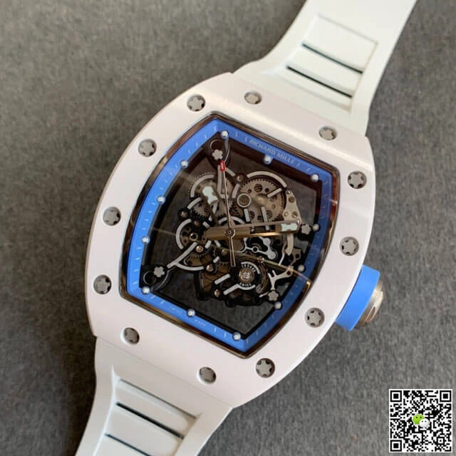 Richard Mille RM055 KV Factory 1:1 Best Edition Replica Watch V2 Rubber Strap