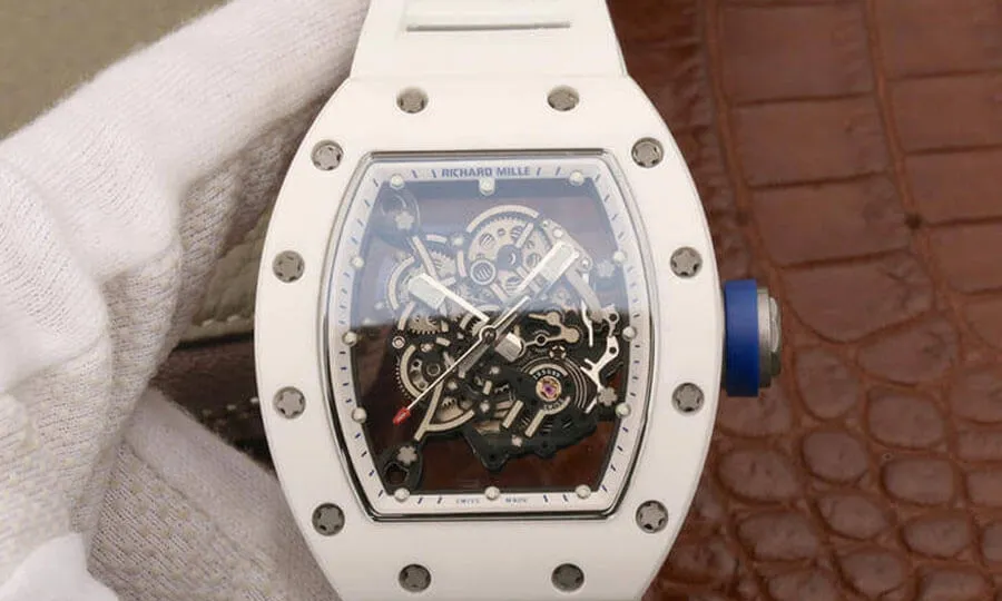 Richard Mille RM055 KV Factory 1:1 Best Edition Replica Watch White Case