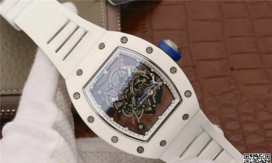 Richard Mille RM055 KV Factory 1:1 Best Edition Replica Watch White Case